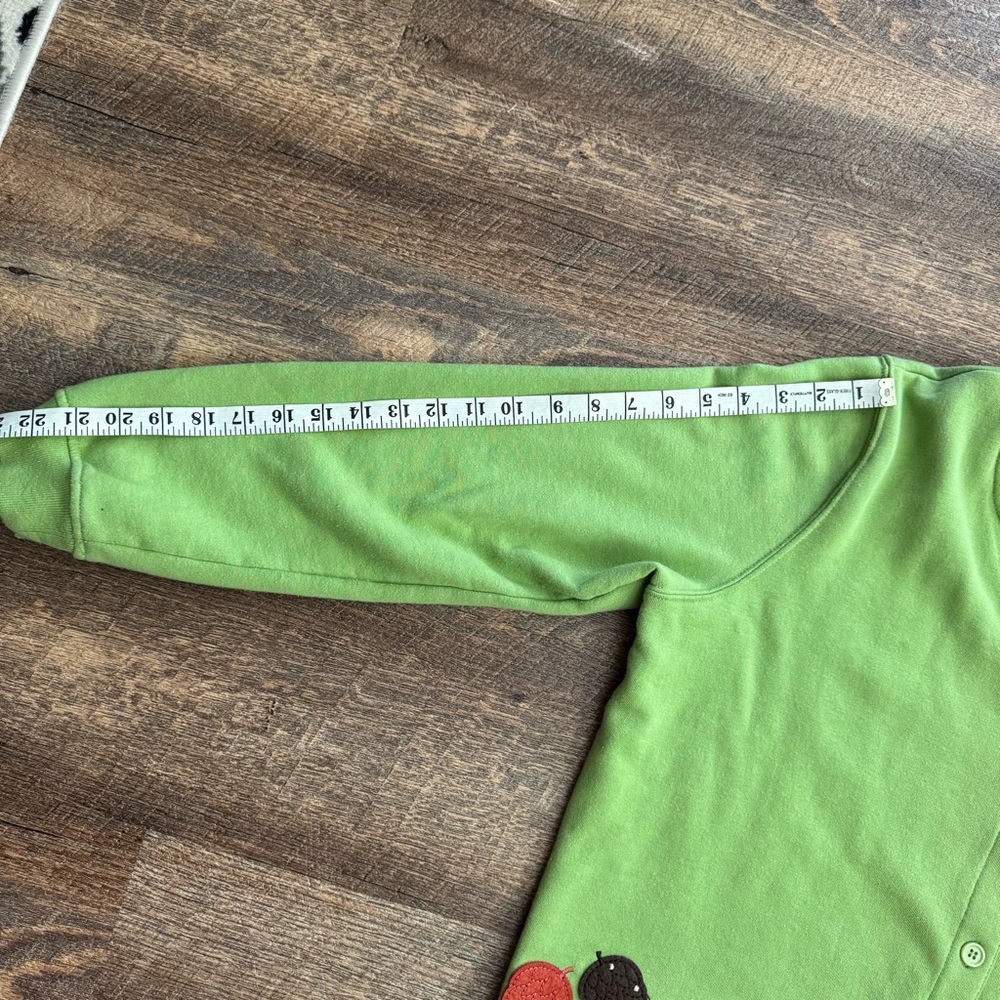 Rebecca Malone Green Sweater with Fall Design - Picture 7 of 7